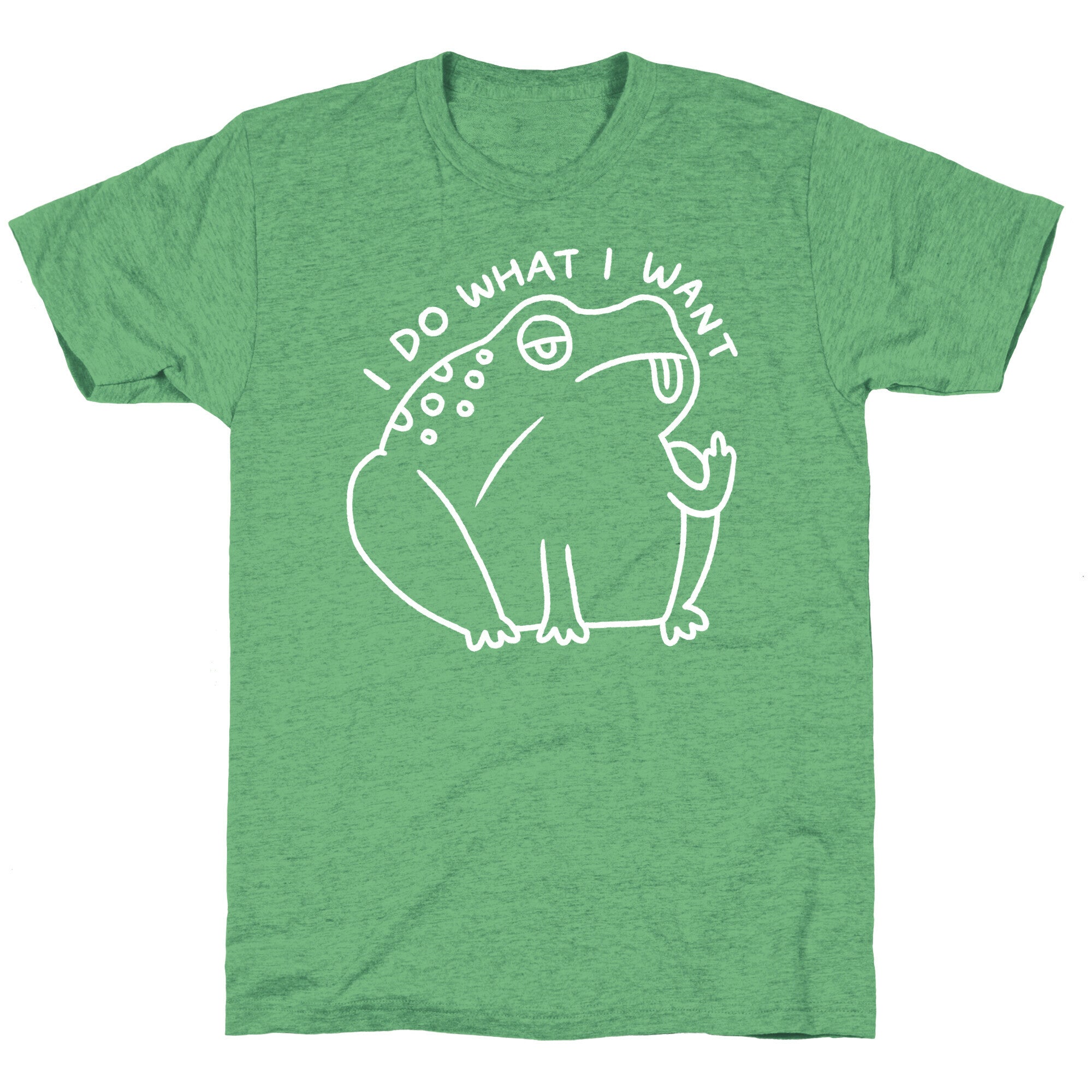 I Do What I Want Frog Unisex Triblend Tee